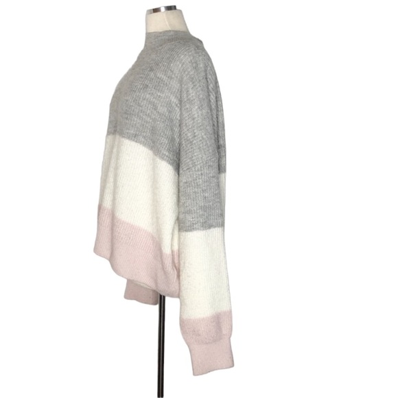 Topshop Striped Colorblock Chunky Sweater - Picture 5 of 12